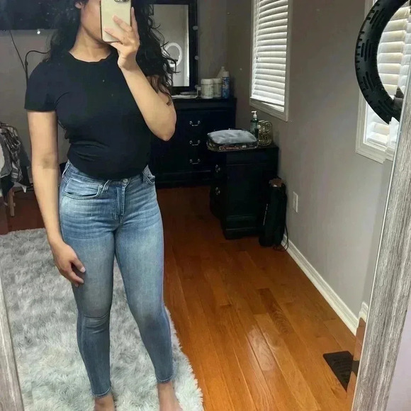 7 for all mankind high  waist skinny jeans - Picture 3 of 5